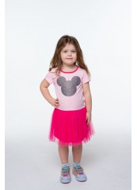 Платье для девочек - G-21875S_розовый