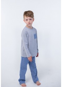 Пижама для мальчиков - В-19621W_серый