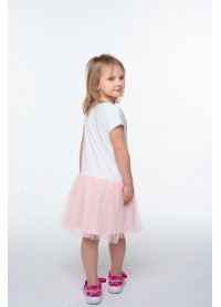 Платье для девочек - G-21875S_молочный