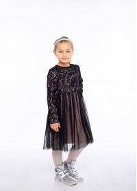 Платье для девочек - G-21883W_черный