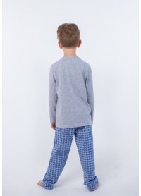 Пижама для мальчиков - В-19621W_серый