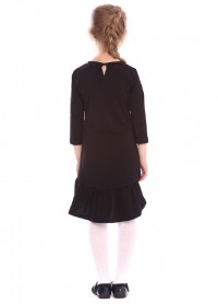 Платье для девочек - G-16022W_черный